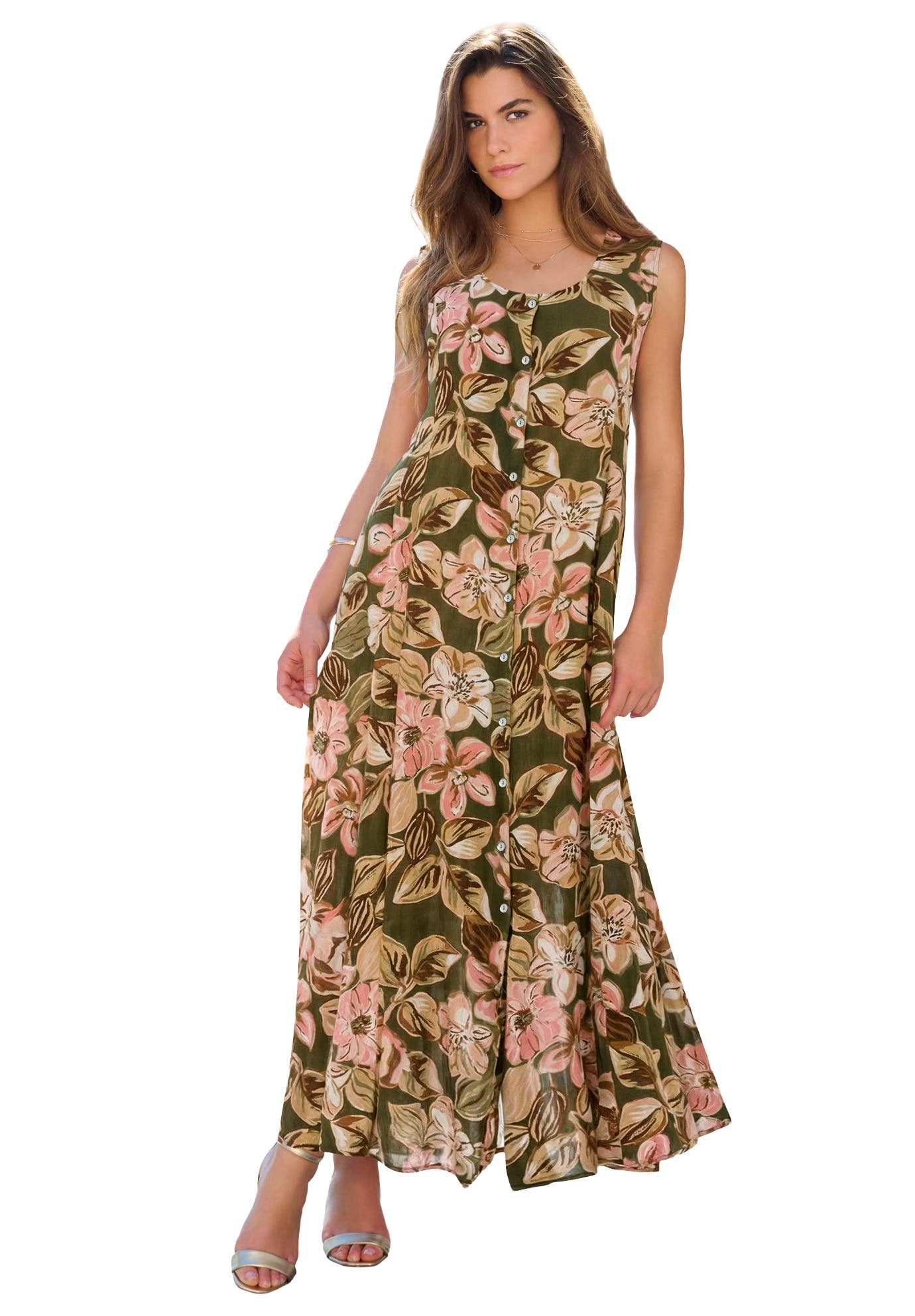 DARK OLIVE FLORAL BLOOM
