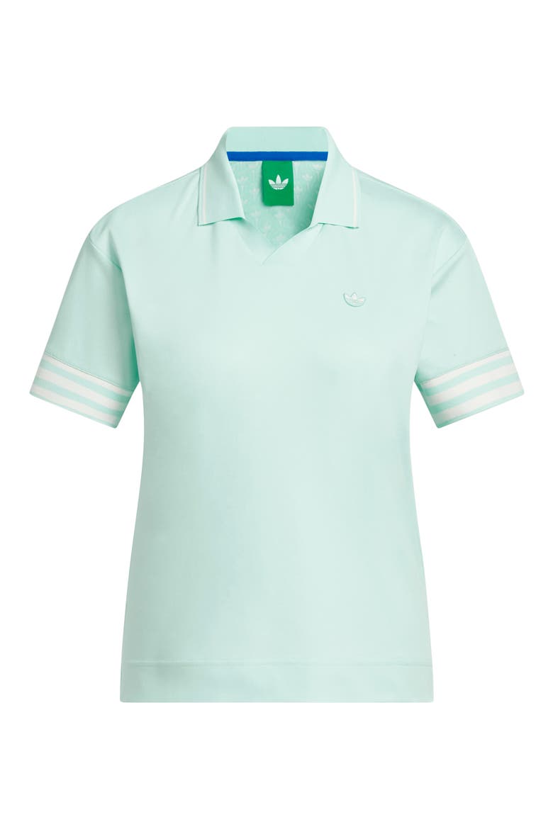 Originals 3-Stripes Polo, Alternate, color, CLEAR MINT