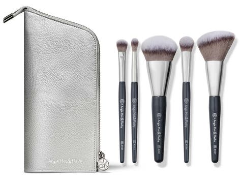 Angie Hot & Flashy Travel Brush Set with Pouch