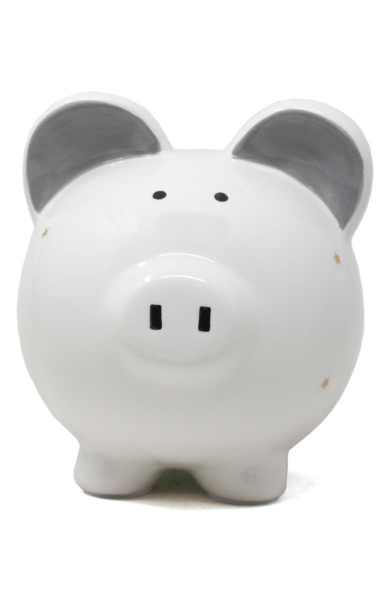 Child to Cherish Twinkle Twinkle Ceramic Piggy Bank, Alternate, color, White