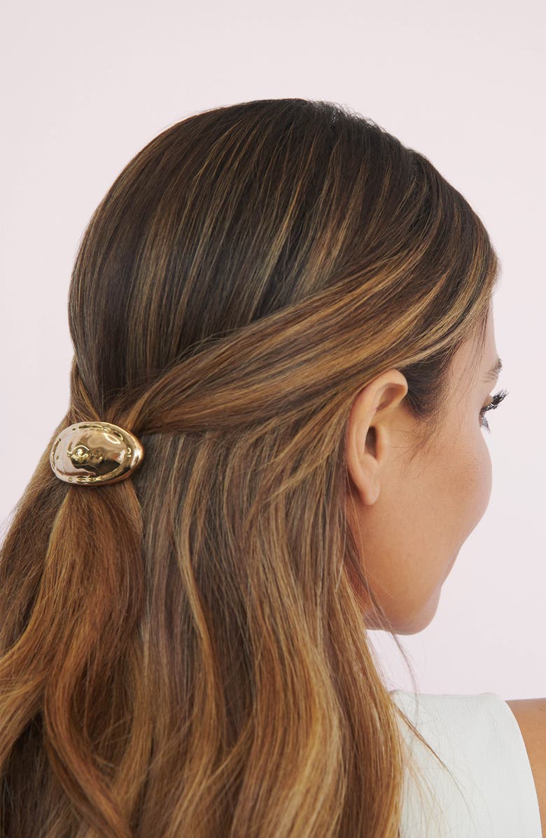 Ettika Vintage Luxe Hair Barrette, Alternate, color, Gold