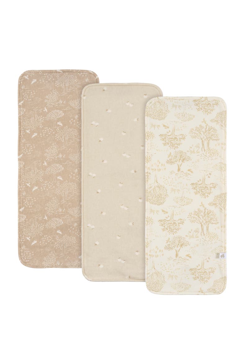 Tan Burp Cloths Set, One Size, Main, color, Nature Tan