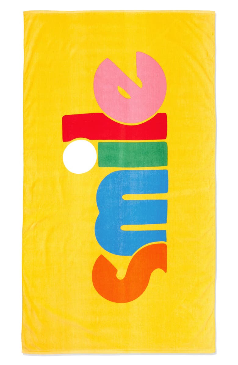 ban.do Beach Please Smile Giant Towel, Main, color, 
