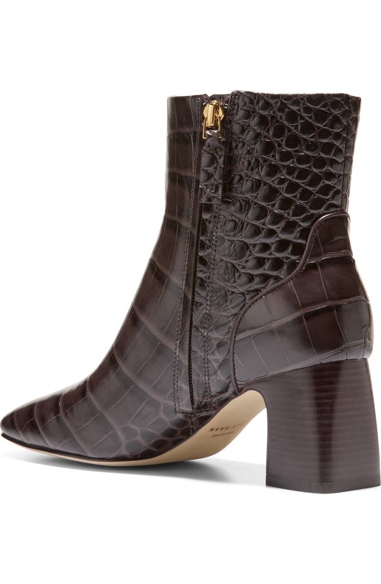 Cole Haan Gemma Bootie, Alternate, color, Dark Chocolate Croc Print Lt