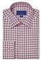Trim Fit Check Cotton Dress Shirt