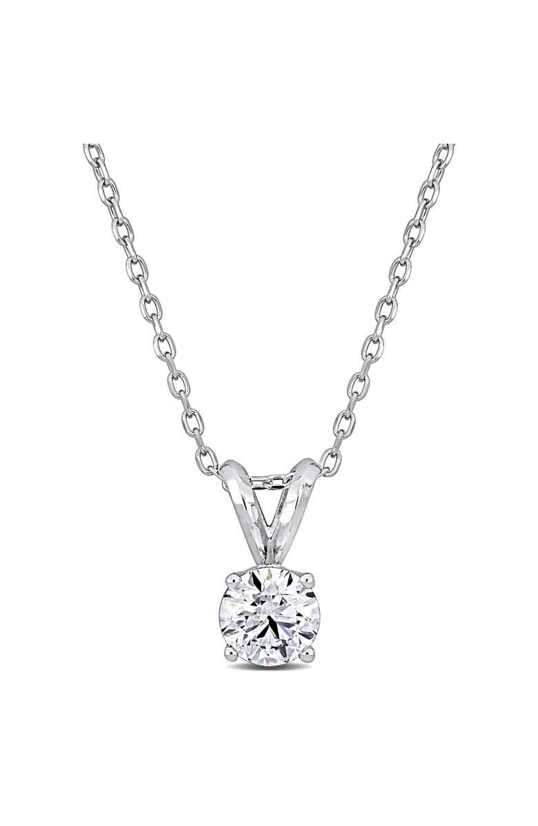Julianna B. 3/4 CTW Lab-Grown Diamond Solitaire Necklace Platinum, Main, color, White Gold