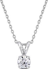 Julianna B. 3/4 CTW Lab-Grown Diamond Solitaire Necklace Platinum