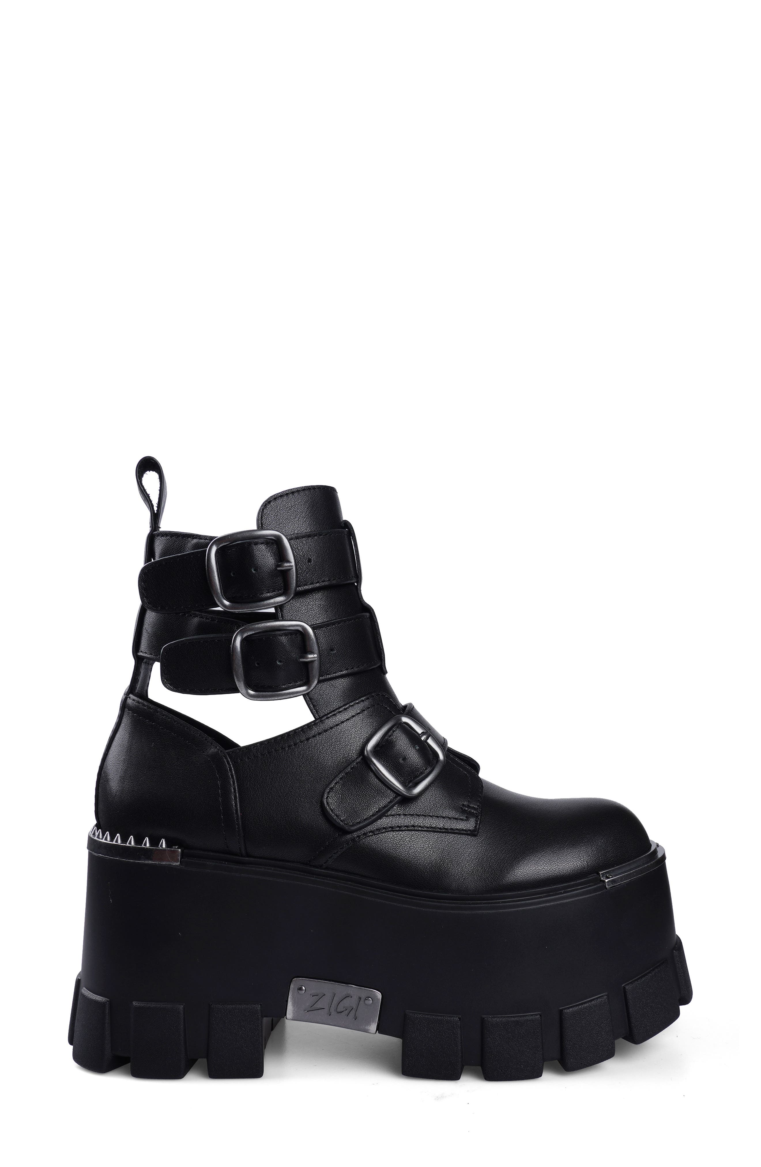 ZIGI Irana Platform Bootie, Alternate, color, Black