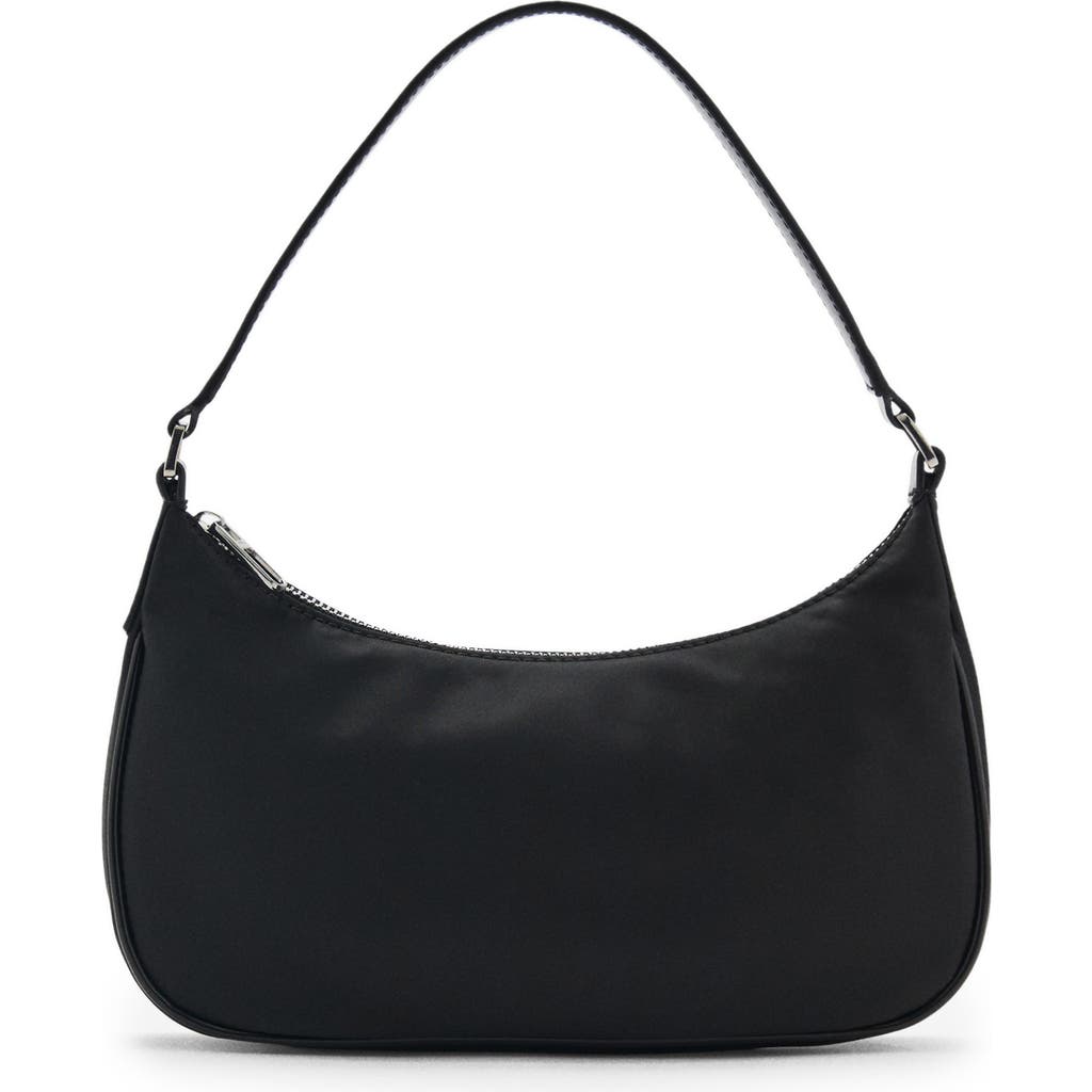 Mango Shoulder Bag In Black