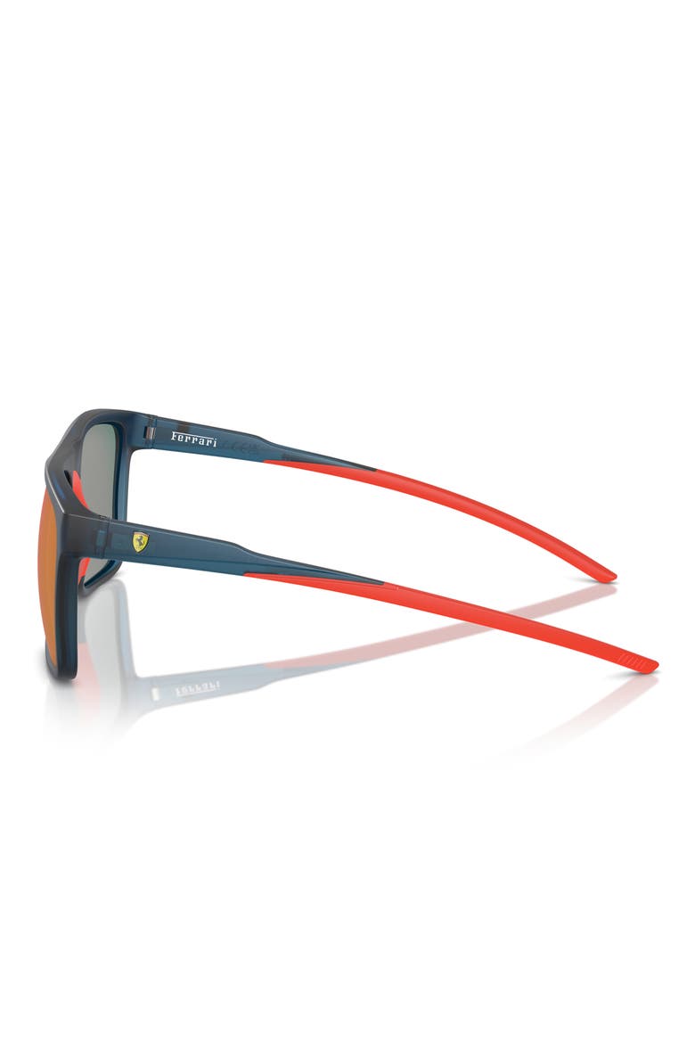 58mm Square Sunglasses, Alternate, color, OPAL BLUE
