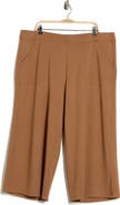 MAX STUDIO Ponte Knit Crop Wide Leg Pants