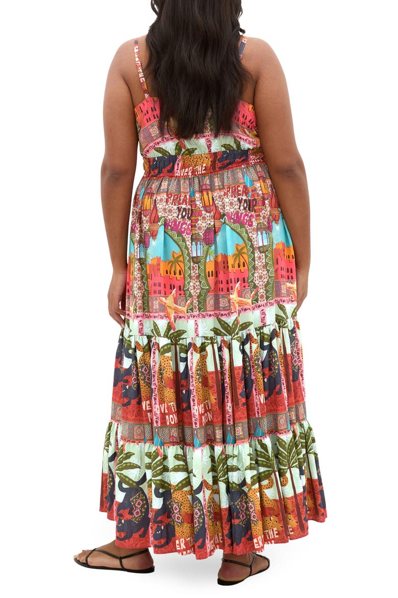 Karina Print Sleeveless Maxi Dress, Alternate, color, FOOLS PARADISE