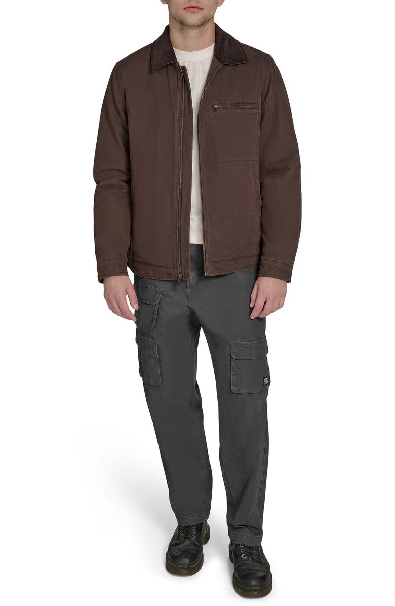 Levi's<sup>®</sup> Canvas Utility Jacket with Quilted Lining, Alternate, color, Chocolate Brown