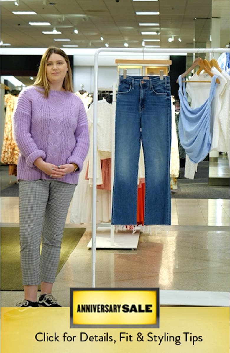 The Hustler Fray Ankle Slim Bootcut Jeans