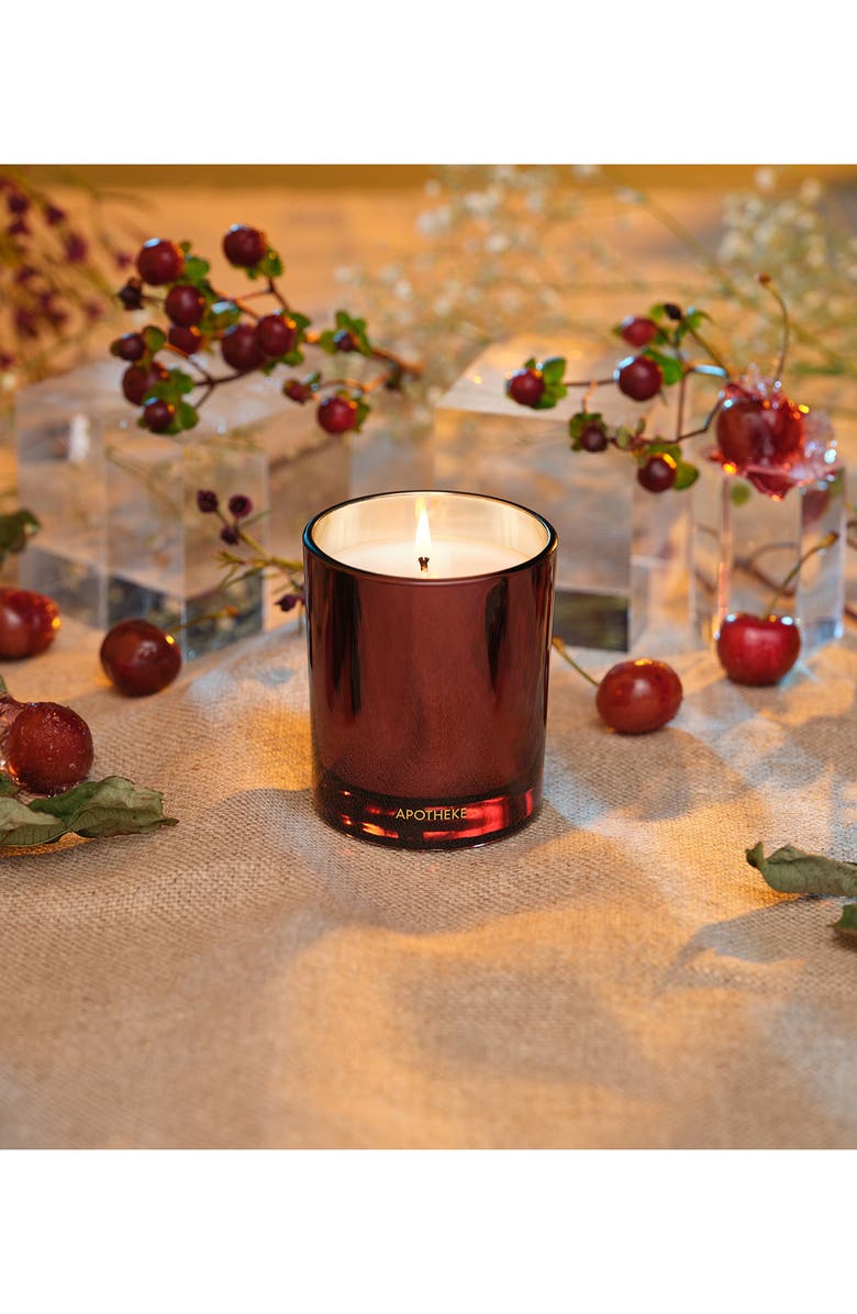 APOTHEKE Bitter Cherry Petite Scented Candle, Alternate, color, Dark Red