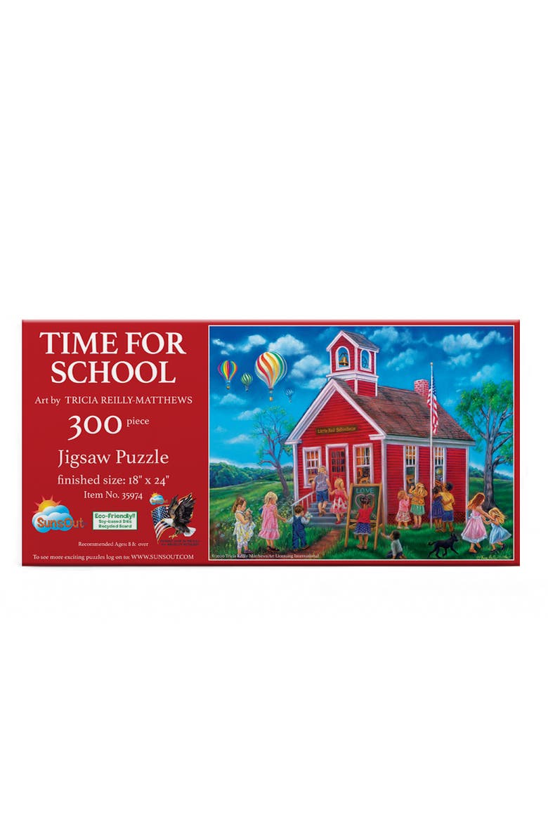 Time for School 300 piece Jigsaw Puzzle for Adults, Alternate, color, Multicolor