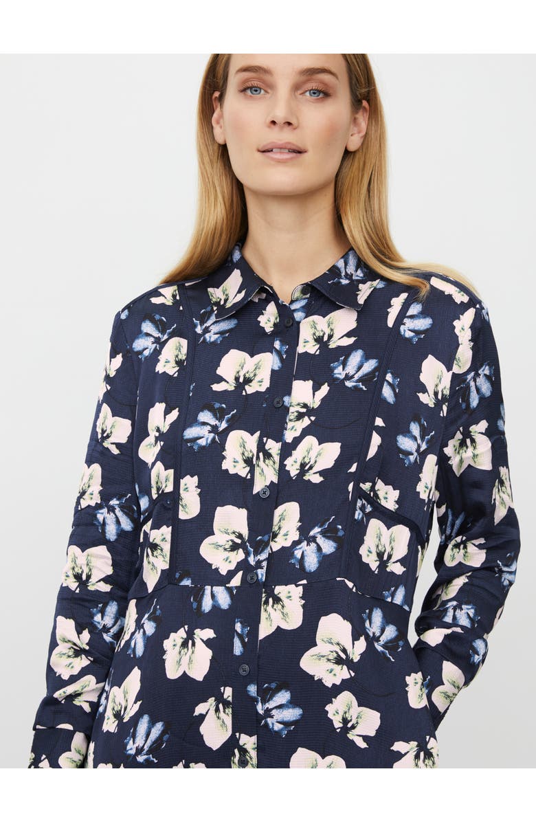Masai Copenhagen MaNolivienne Floral Print Midi Dress, Alternate, color, Navy Blazer