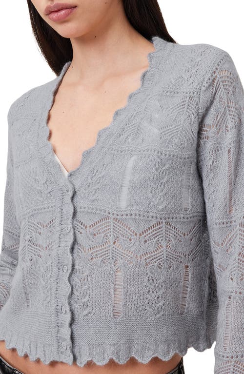 Allsaints Vanessa Wool & Alpaca Blend Cardigan In Gray