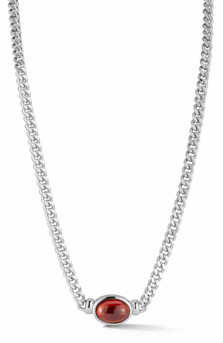 GLAZE JEWELRY Cubic Zirconia Curb Chain Necklace