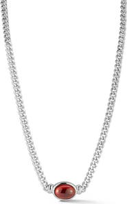 GLAZE JEWELRY Cubic Zirconia Curb Chain Necklace