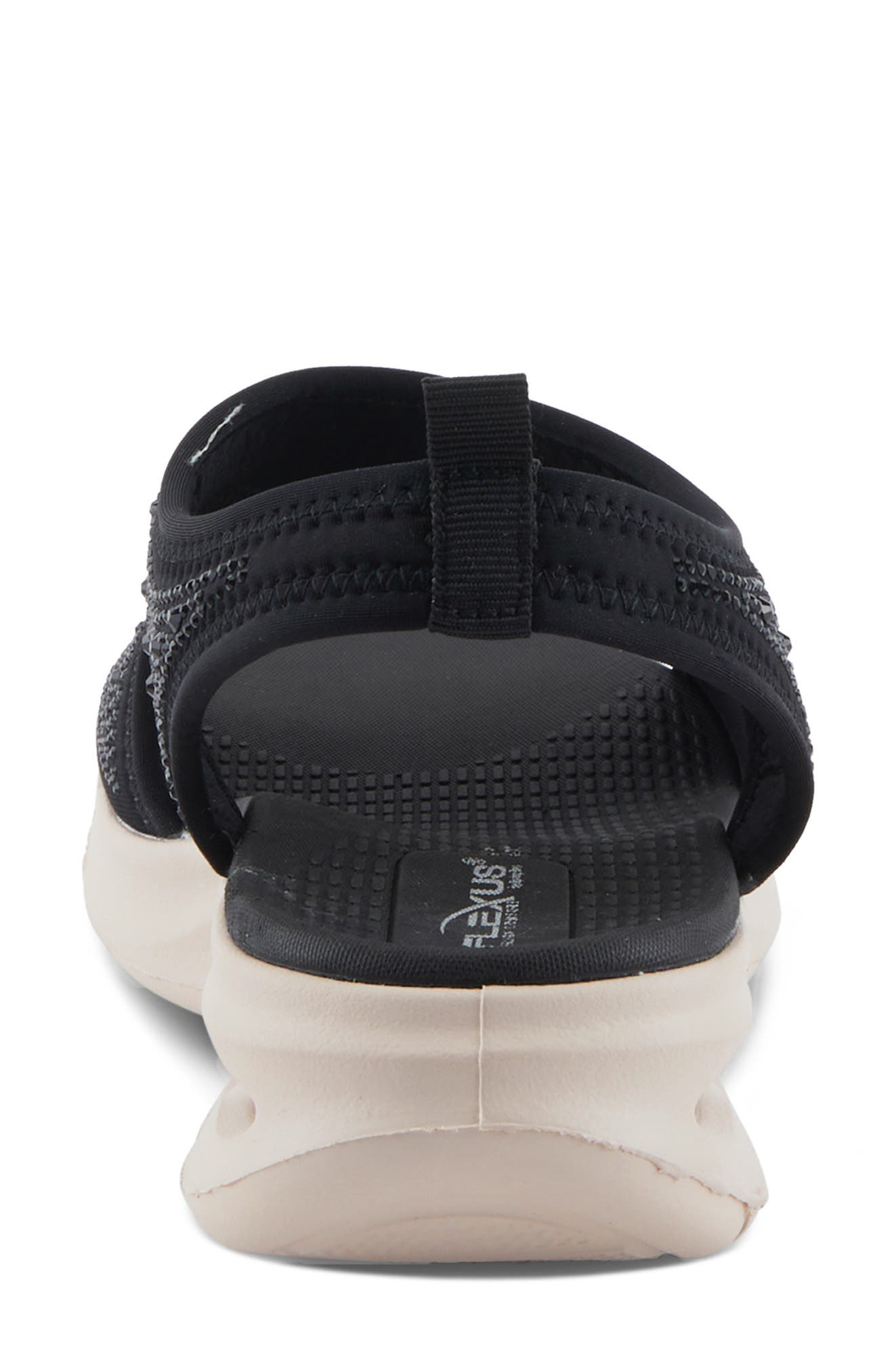 Flexus by Spring Step Gosselin Ankle Strap Platform Wedge Sandal, Alternate, color, Black