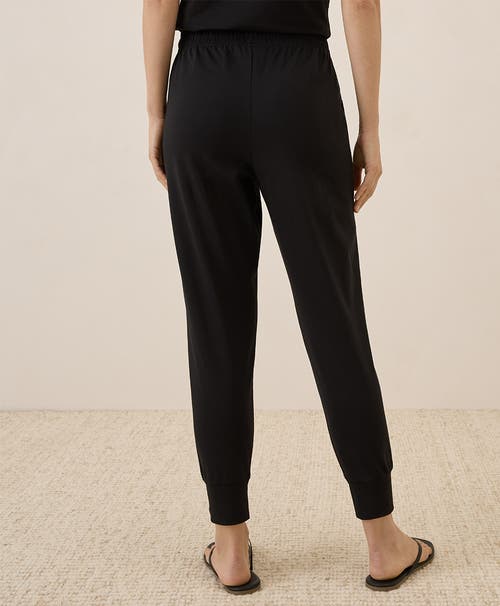 Pact Organic Cotton Cool Stretch Lounge Jogger In Black