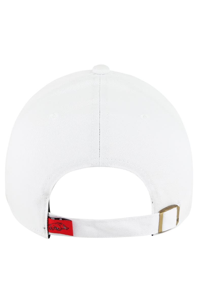 '47 Women's '47 White Arkansas Razorbacks Pensacola Clean Up Adjustable Hat, Alternate, color, White