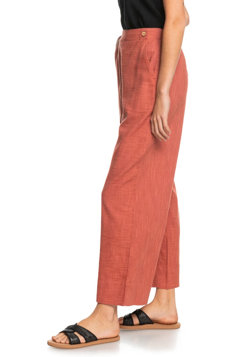 New Chance Wide Leg Cotton Blend Pants, Alternate, color, ETRUSCAN RED