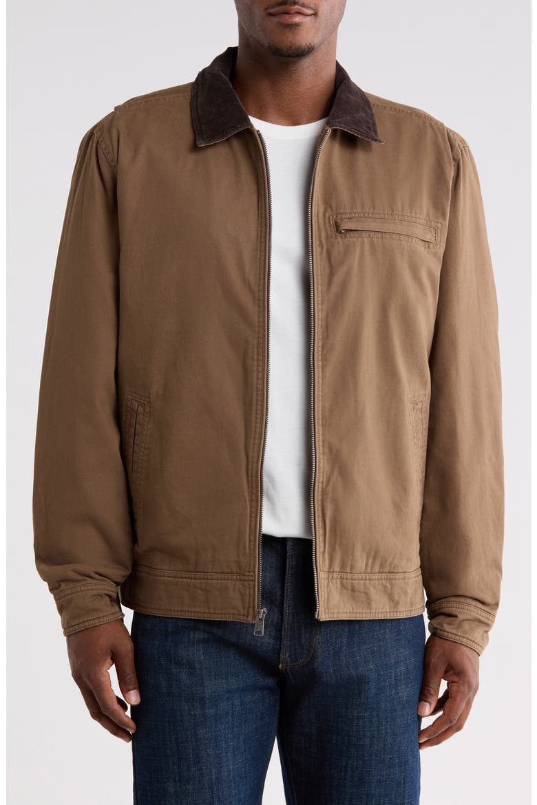 Cotton Barn Jacket, Main, color, MUSHROOM