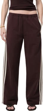 Citizens of Humanity Aurora Side Stripe Cotton & Linen Track Pants