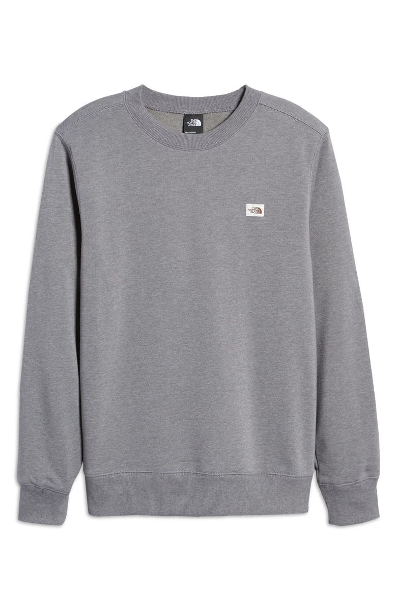 The North Face Heritage Patch Crewneck Sweatshirt, Alternate, color,