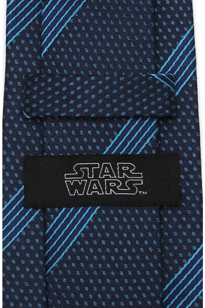 Star Wars™ - Millennium Falcon Stripe Silk Tie, Alternate, color, BLUE