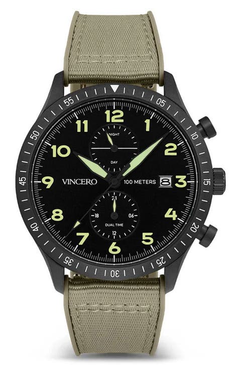 The Altitude Chronograph Nylon Strap Watch, 43mm