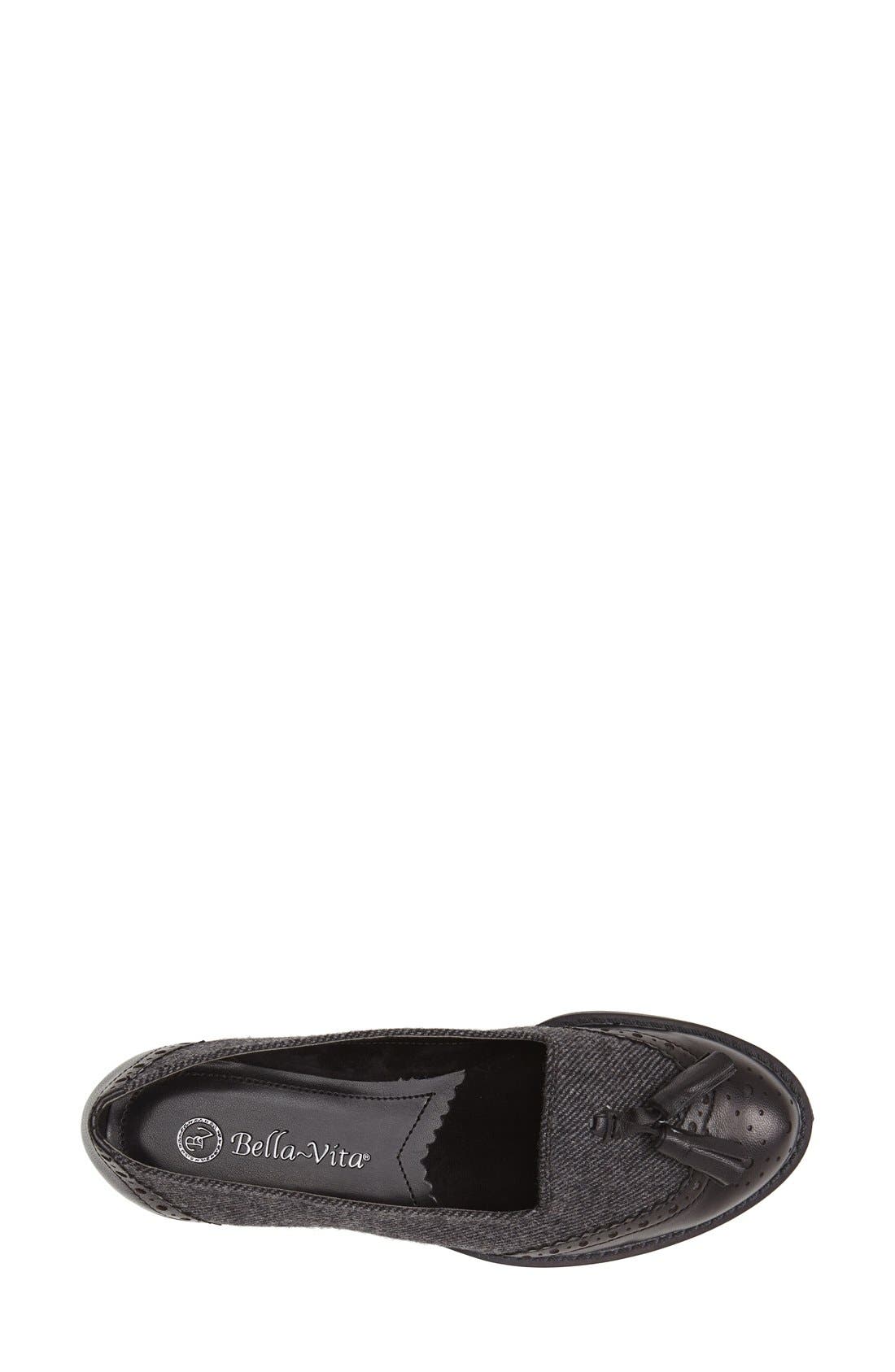 'Reagan' Loafer, Alternate, color, BLACK