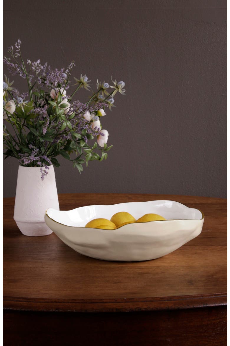 Encanto Nuevo Large Bowl, Alternate, color, Cream and White