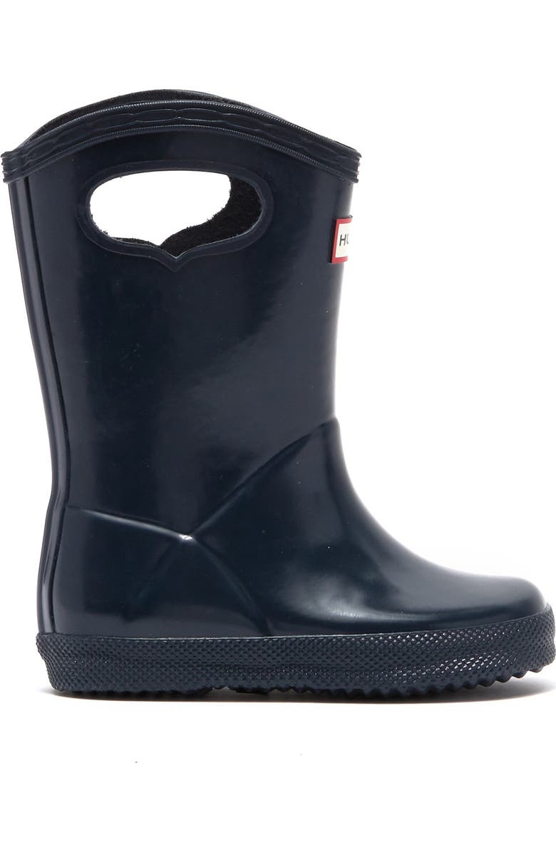 Hunter First Classic Pull-On Waterproof Rain Boot, Alternate, color,