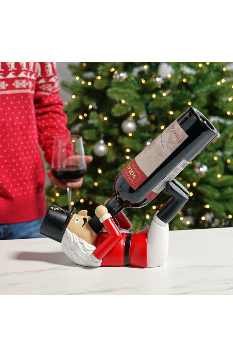 true Nutcracker Wine Bottle Holder, Alternate, color, Red