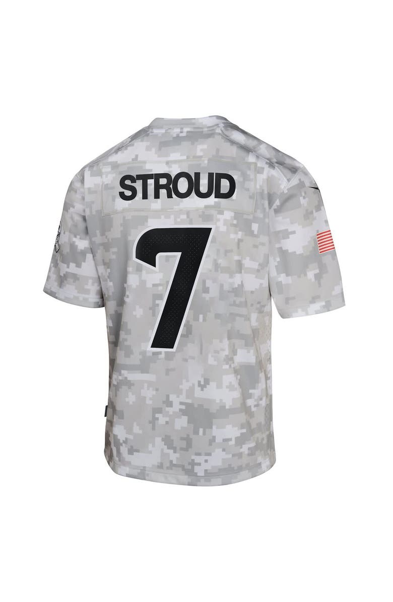 Nike Youth Nike C.J. Stroud Arctic Camo Houston Texans 2024 Salute to Service Game Jersey, Alternate, color,