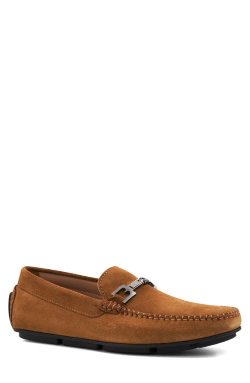 Bruno Magli Taso Bit Driving Loafer In Cognac Suede