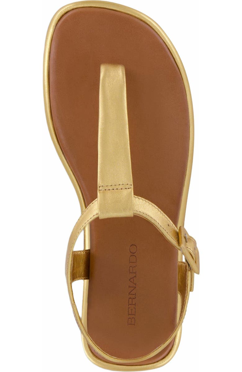Bernardo Footwear Tucson T-Strap Sandal, Alternate, color, Gold