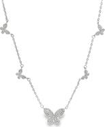 MacRae & Co. Pavé Butterfly Station Necklace