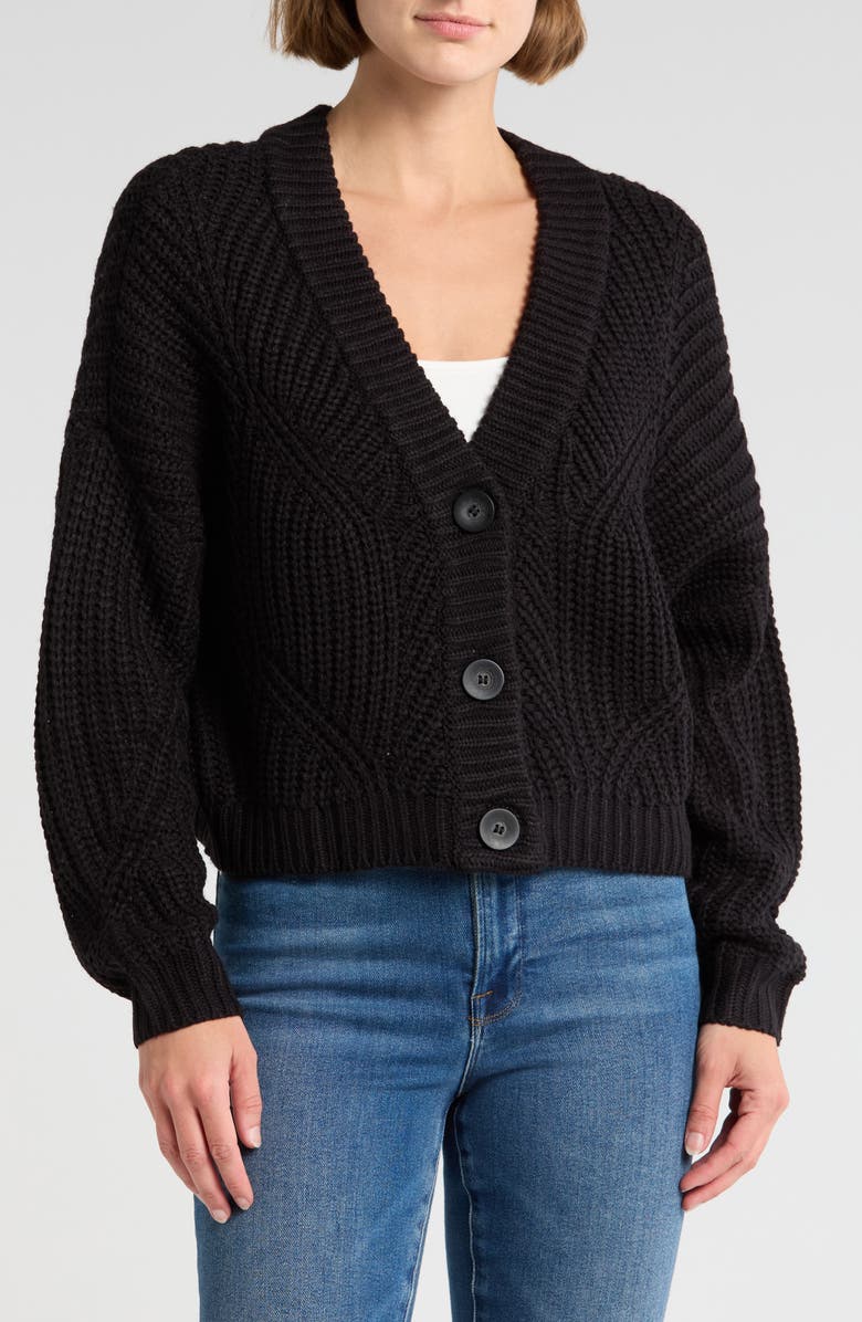 RDI Chunky Knit Button Front Cardigan, Main, color, 