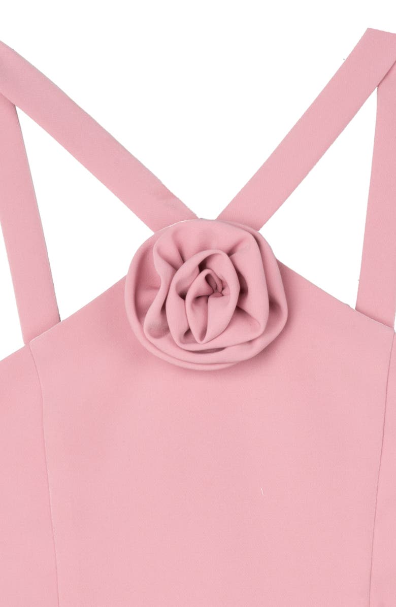 Rare Editions Kids' Laguna Rosette Skater Party Dress, Alternate, color, Mauve