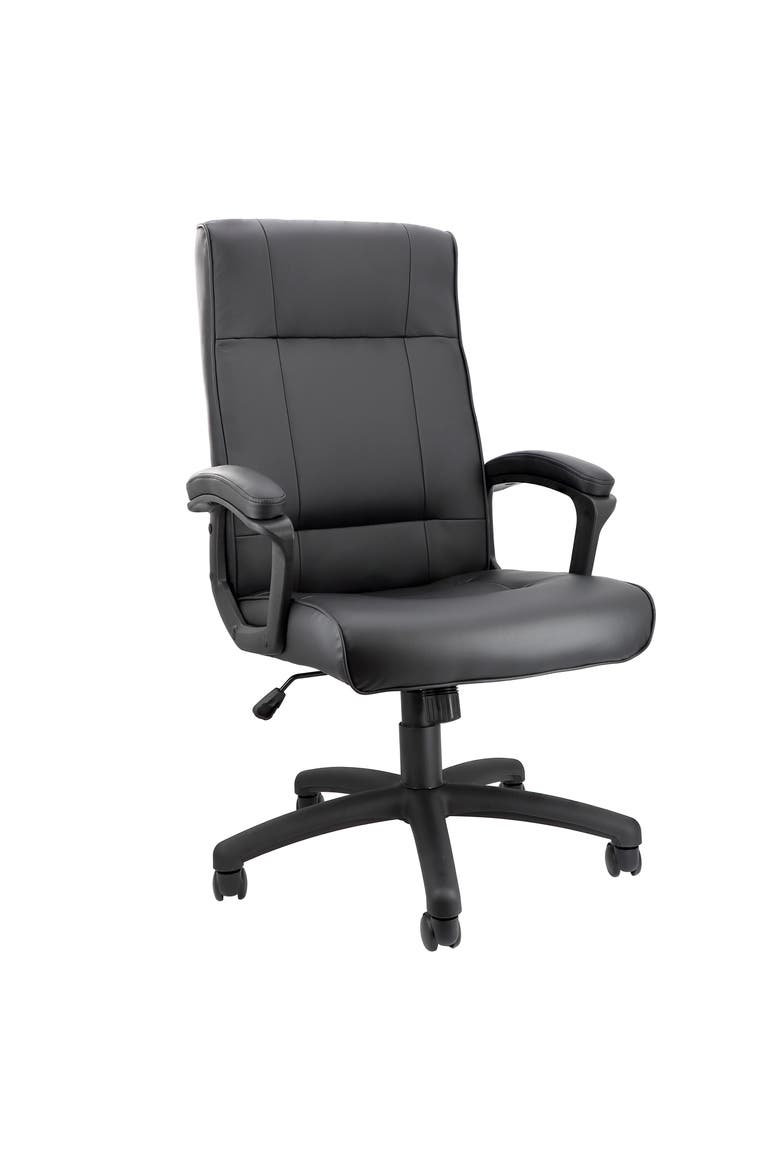 High Back Adjustable Office Chair, Main, color, Black