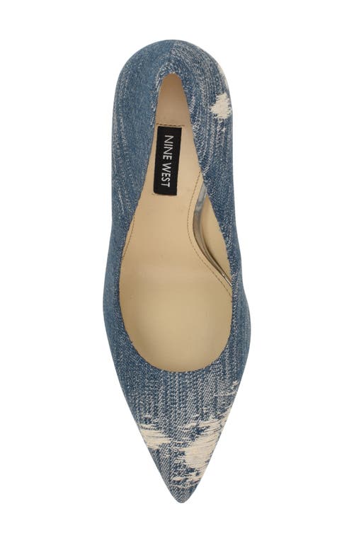 Shop Nine West Fresh Pointed Toe Pump In Dark Blue
