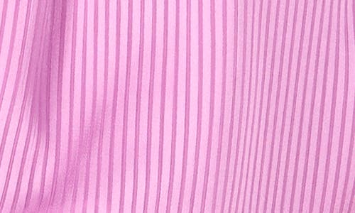 VINCE CAMUTO VINCE CAMUTO TONAL SATIN STRIPE FLUTTER SLEEVE TOP 