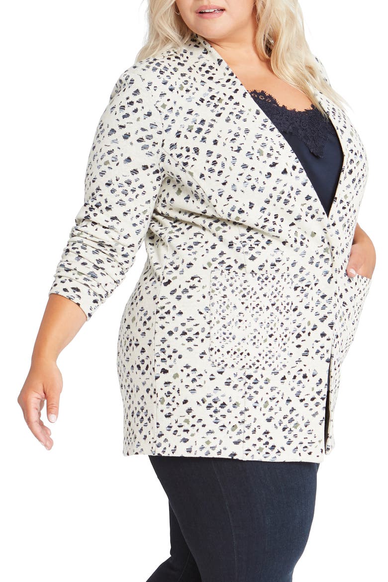 Abstract Check Blazer, Alternate, color, NEUTRAL MULTI