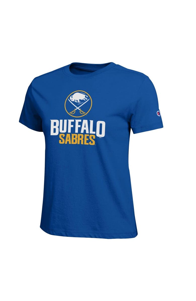 Champion Women's Champion Royal Buffalo Sabres Wordmark Lockup T-Shirt, Alternate, color, Royal