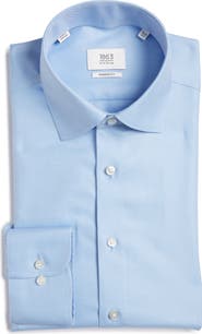1863 by Eterna Royal Twill Modern Fit Solid Non-Iron Cotton Dress Shirt