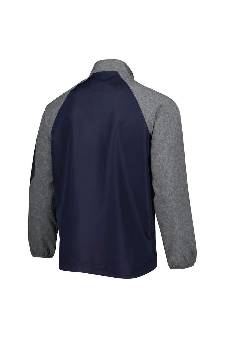 Men's Dunbrooke Navy Chicago Bears Hurricane Raglan Full-Zip Windbreaker Jacket, Alternate, color, Navy
